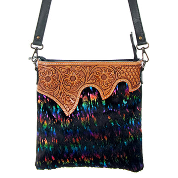 American Darling Crossbody Hair On Genuine Leather women bag western handbag purse